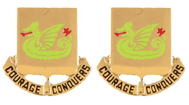 37th armor unit insignia pair courage conquers