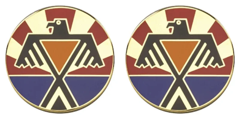 385th aviation group insignia pins pair