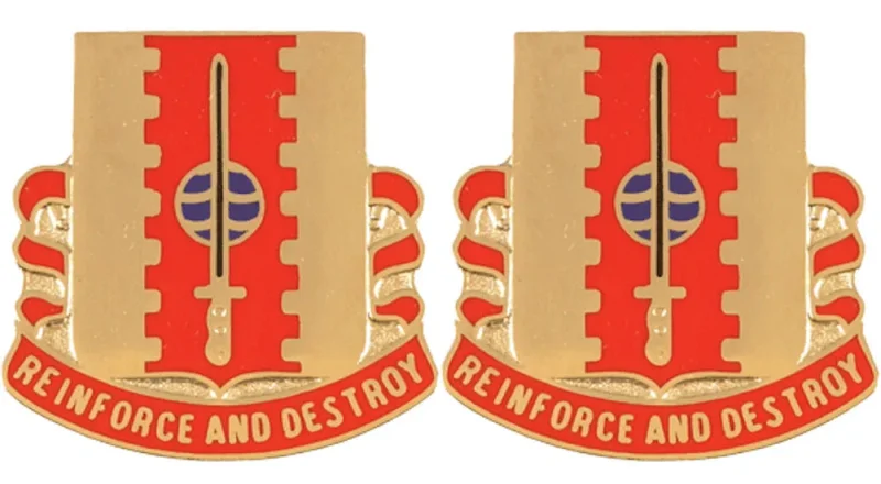 386th engineer battalion insignia pair authentic distinctive unit