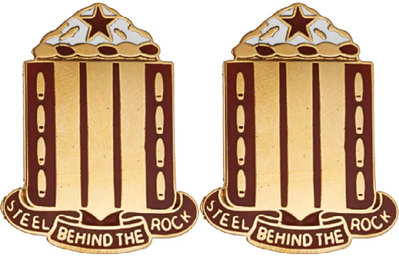 38th field artillery insignia pair durable steel