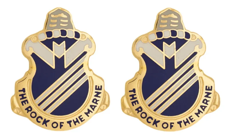 38th infantry marne rock insignia pair