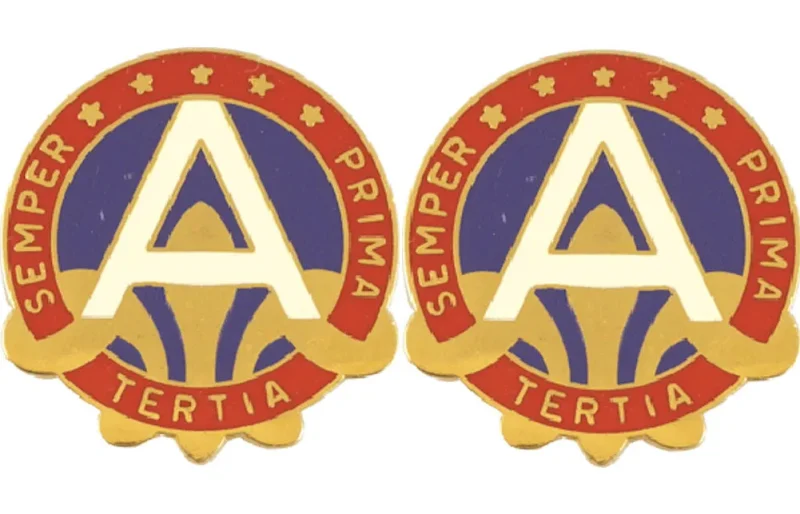 3rd army unit insignia pair semper prima tertia