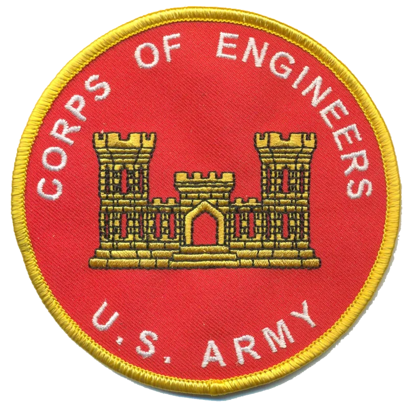 4 us army corps engineers sew on patch