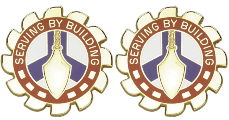 416th engineer command insignia pair distinctive unit emblem