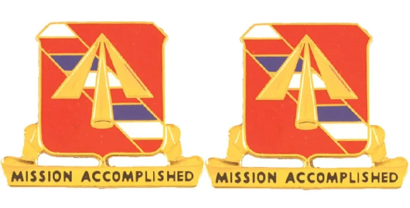 41st field artillery unit insignia pair mission accomplished