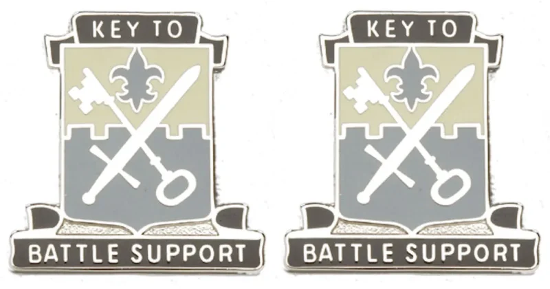 429th quartermaster battalion insignia pair battle support key