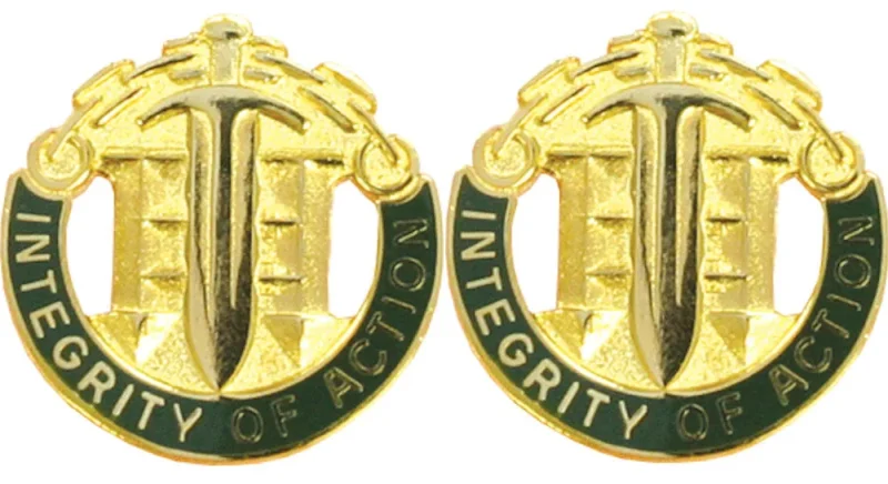 42nd military police insignia pair integrity in action