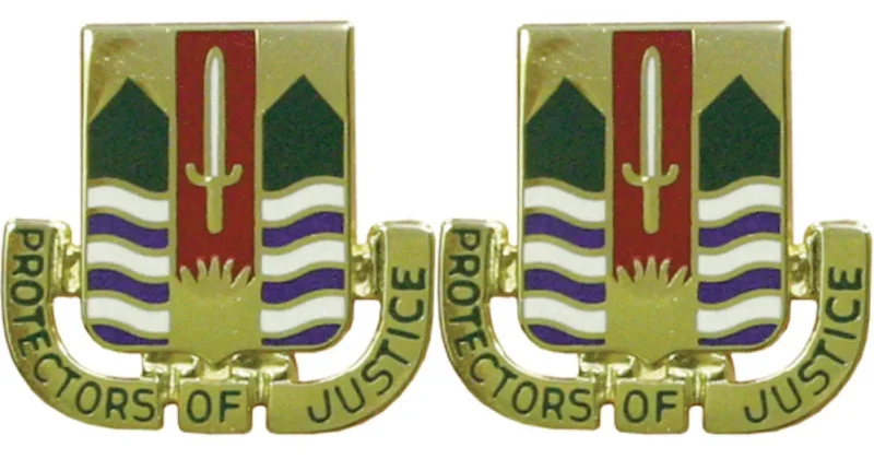 437th mp battalion insignia pair justice protectors