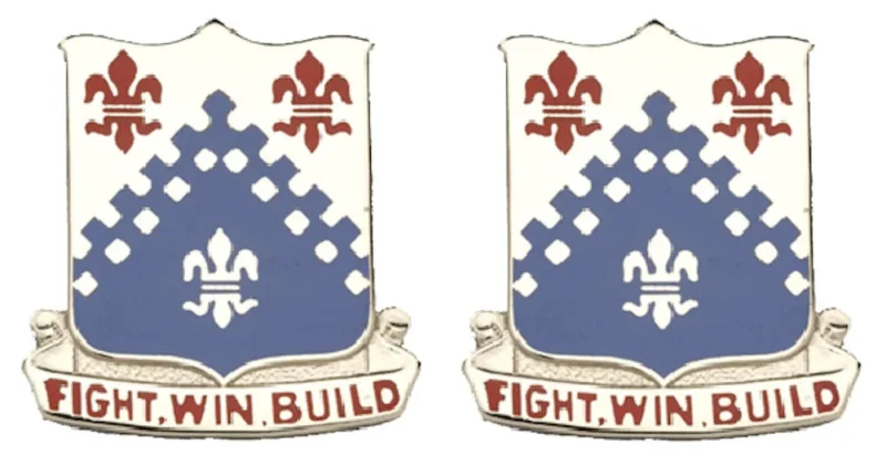 439th engineer battalion insignia pair fight win build