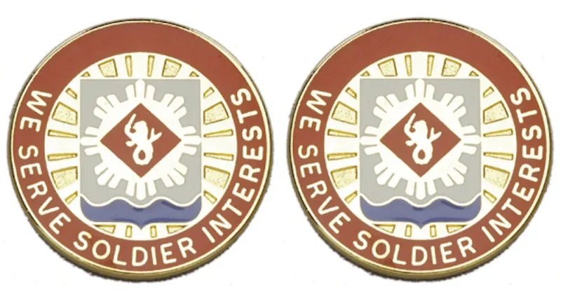 453rd fin battalion insignia pair we serve soldier interests