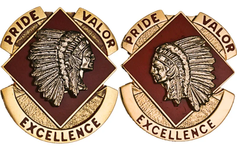 45th field artillery brigade insignia pair pride valor