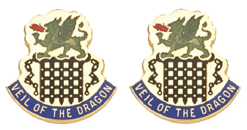 468th chemical battalion insignia pair dragon veil