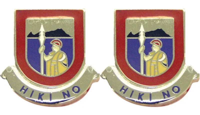 487th fa arng distinctive unit insignia pair