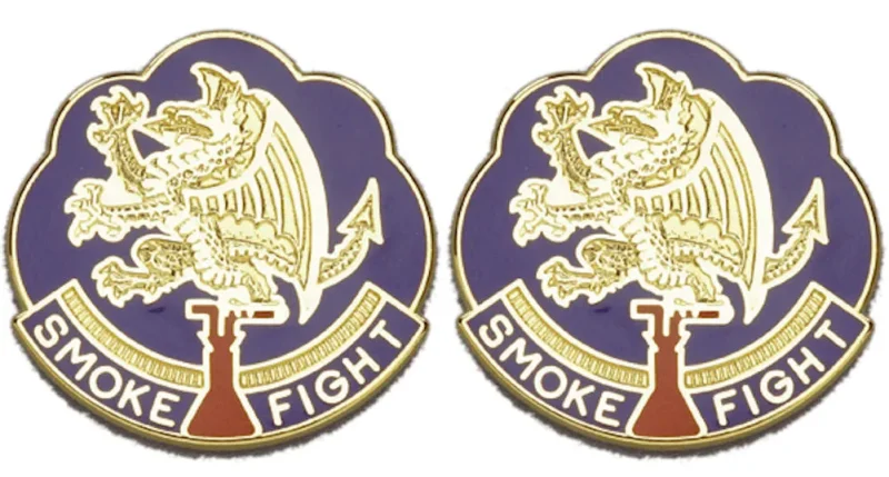 490th chemical battalion insignia pair smoke fighter