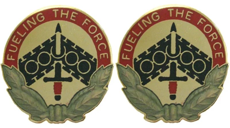 49th quartermaster group insignia set pair