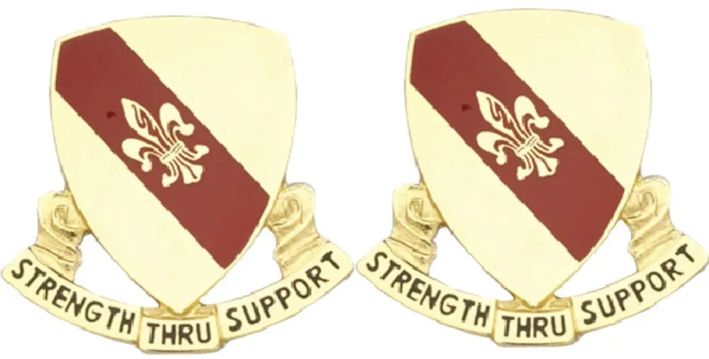 4th support battalion insignia set strength through support