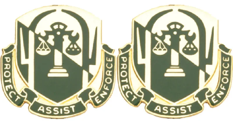 503rd mp battalion insignia pair protect assist enforce