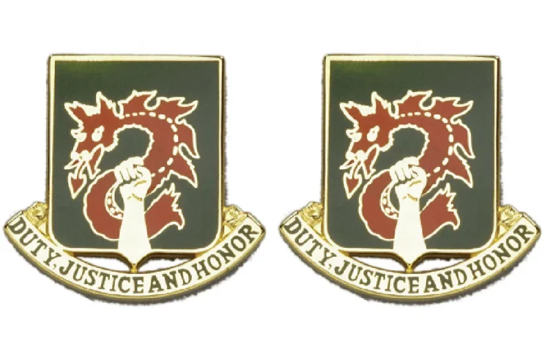 504th mp battalion insignia pair duty justice honor