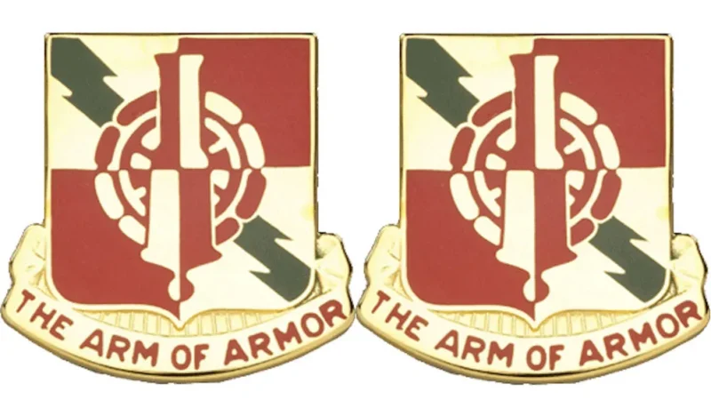 50th support battalion insignia pair the arm of armor