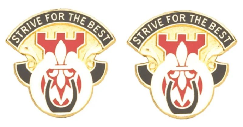 512nd engineer unit insignia pair