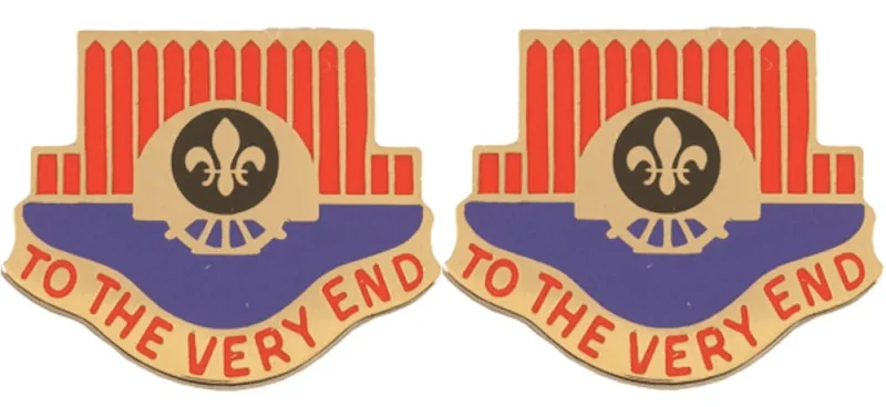 528th engineer battalion insignia pair to the end