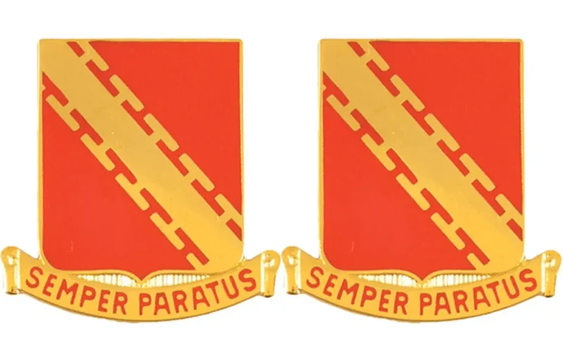 52nd air defense artillery insignia pair semper paratus