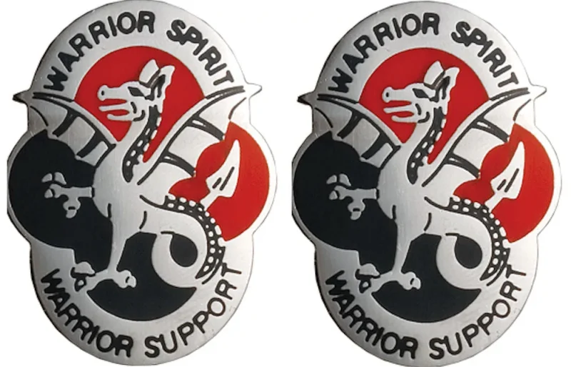 530th s s battalion insignia set pair warrior spirit support