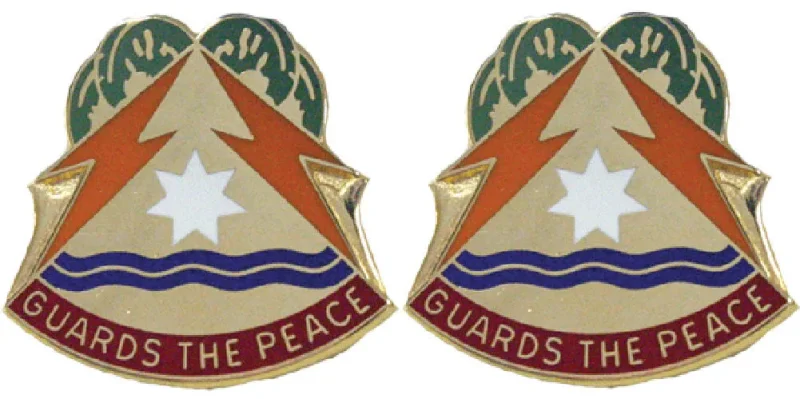 53rd signal brigade insignia pair peace protection emblem