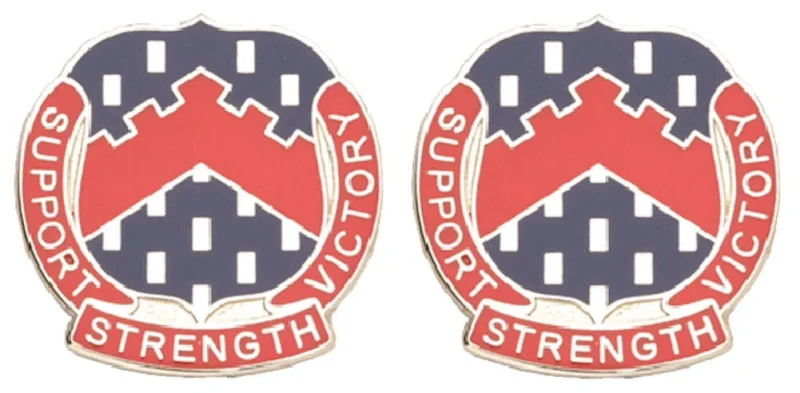 56th personnel services battalion insignia pair support strength victory