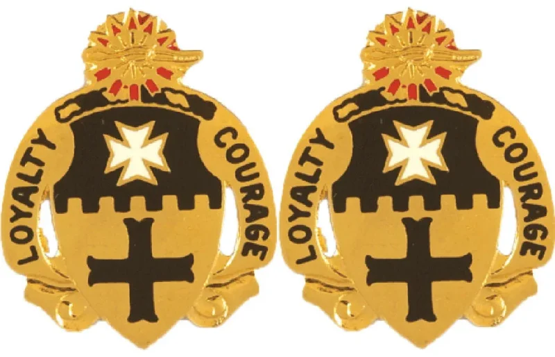 5th cavalry unit insignia pair loyalty courage