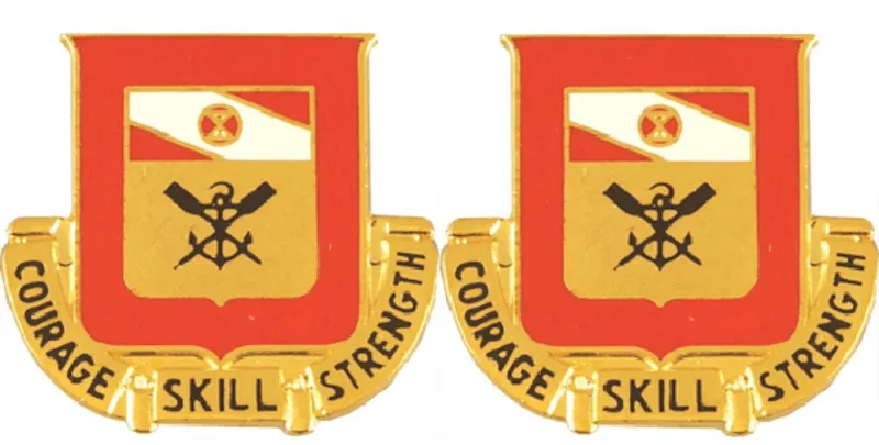 5th engineering battalion insignia pair courage skill strength