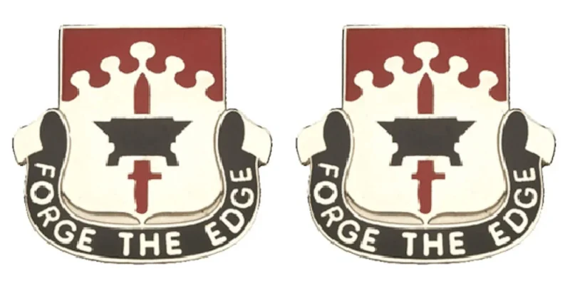 615th support battalion insignia pair forge the edge