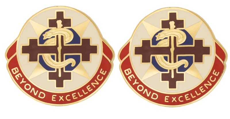 6250th hospital unit crest pair beyond