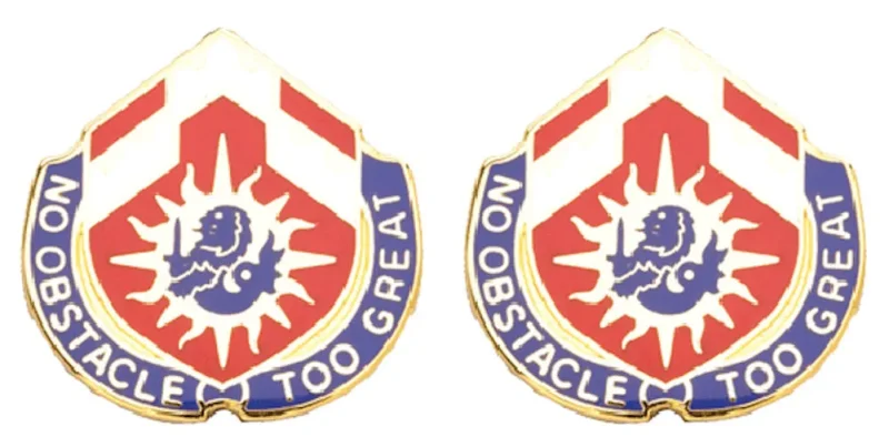 648th engineer battalion ca insignia pair no obstacle too great