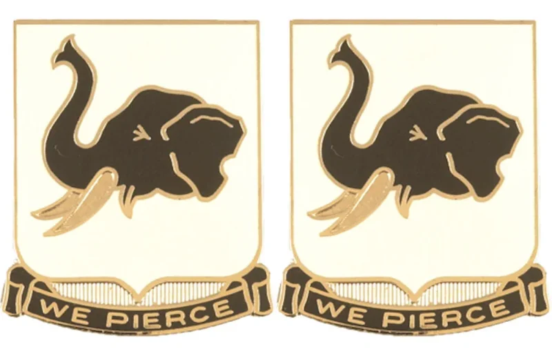 64th armor unit insignia set pair