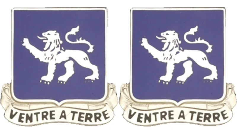 68th armor unit insignia pair ventre a terre