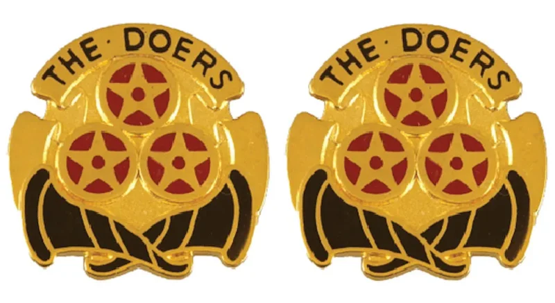 6th transportation battalion insignia pair the doers