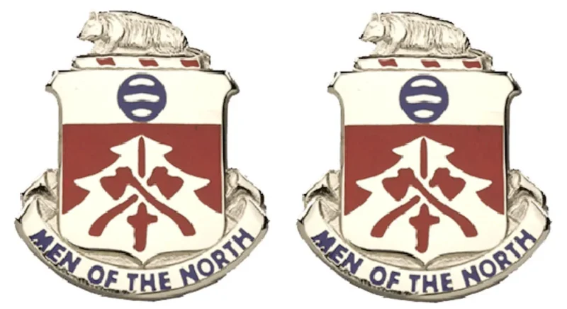 724th engineer battalion insignia pair men of the north