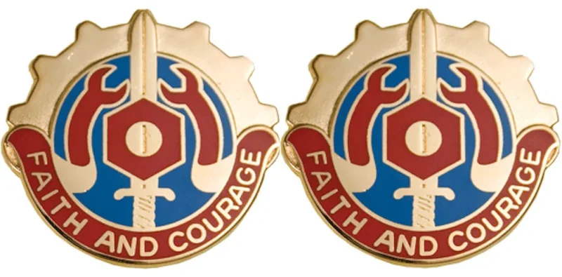 731st maintenance battalion insignia pair faith courage