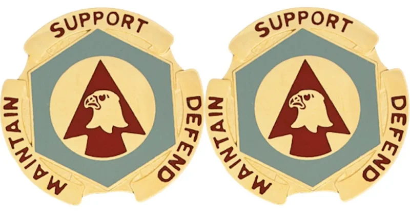 734th maintenance battalion insignia pair support defend