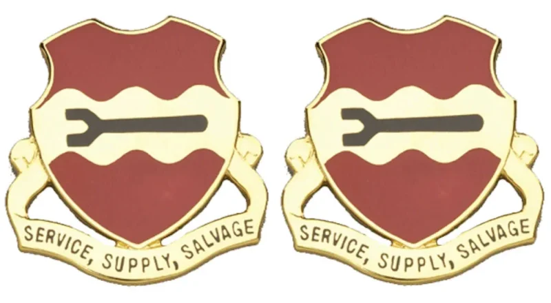 735th maintenance battalion insignia pair service supply salvage