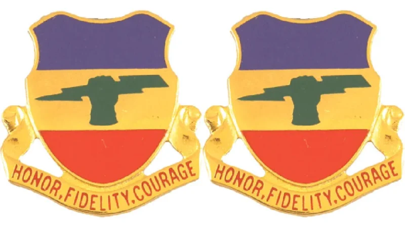 73rd armor unit insignia pair honor fidelity courage