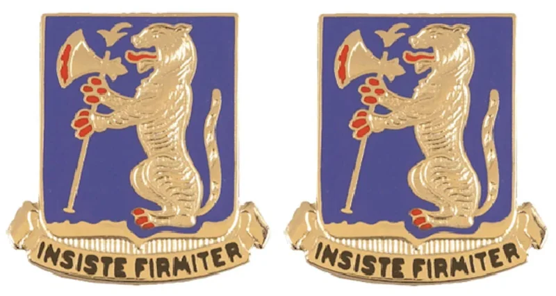 77th armor unit insignia pair insist firmiter