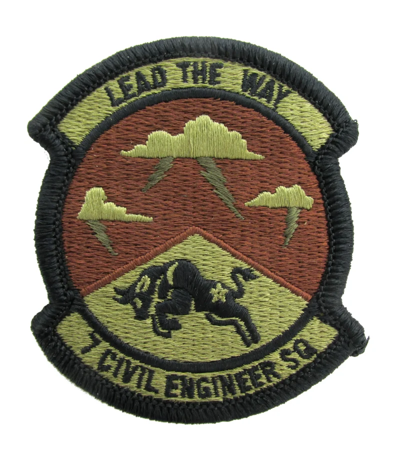 7th civil engineer squadron ocp spice brown patch scaled