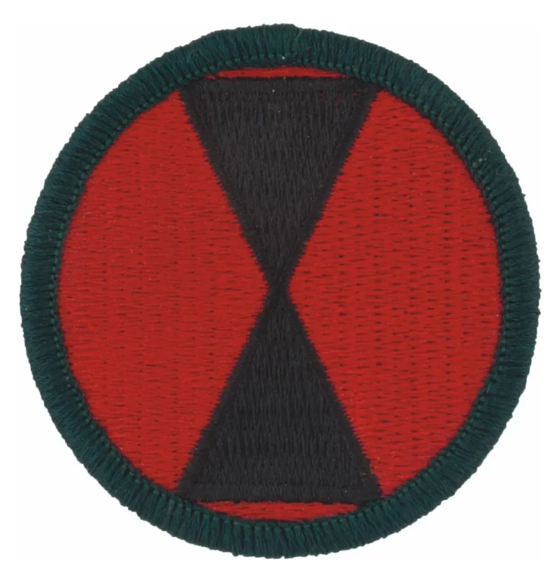 7th infantry division full color patch dress