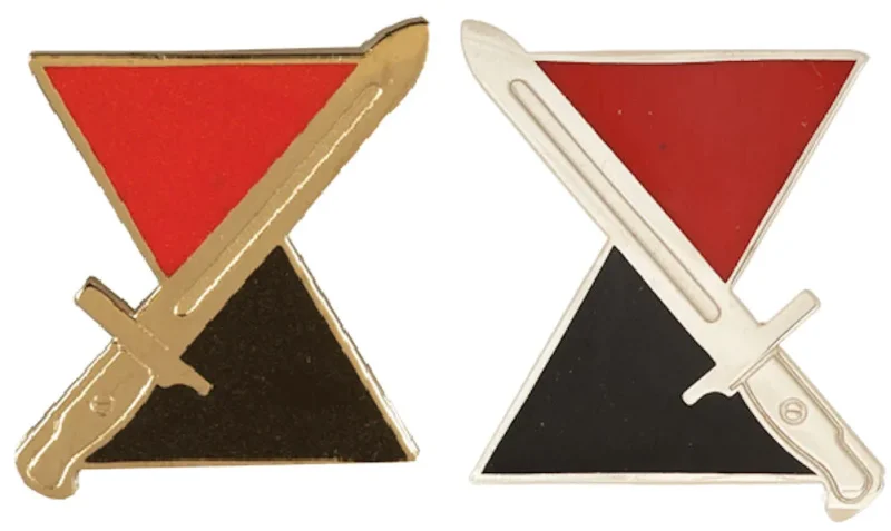 7th infantry division insignia pair