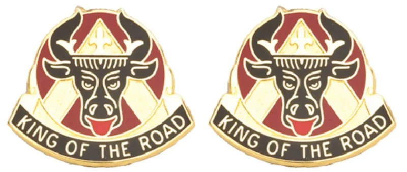 812th transportation battalion insignia pair king of the road