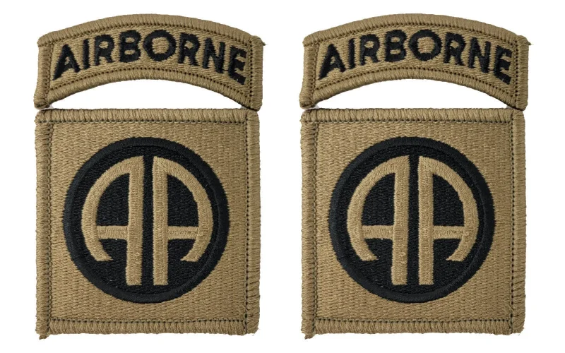 82nd airborne ocp patch set with tab 2 pack