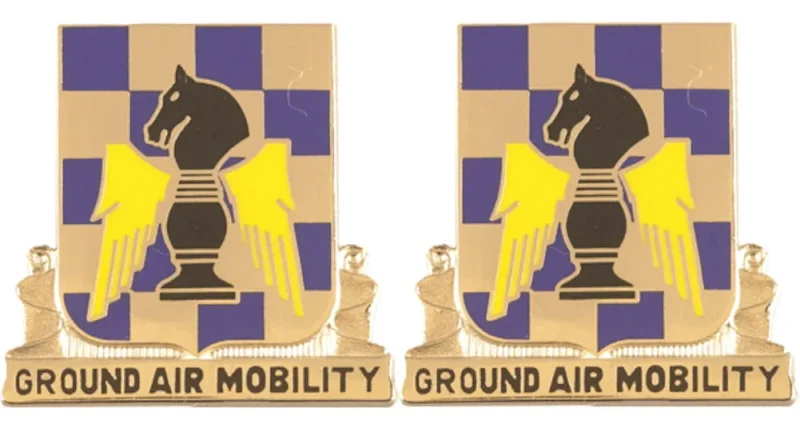 82nd aviation battalion insignia set pair ground air mobility