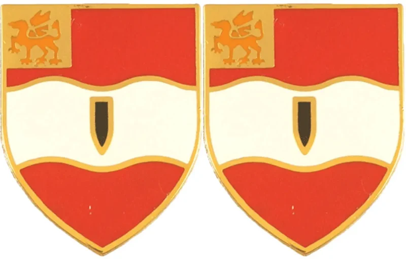 82nd field artillery battalion insignia set pair